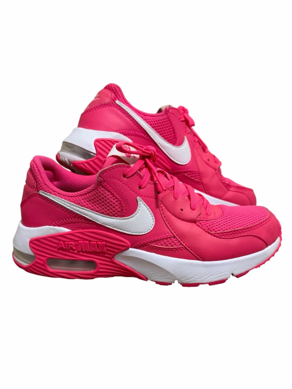 NIKE Air Force Max Excee Sneakers in Hyper Pink/White Size 8